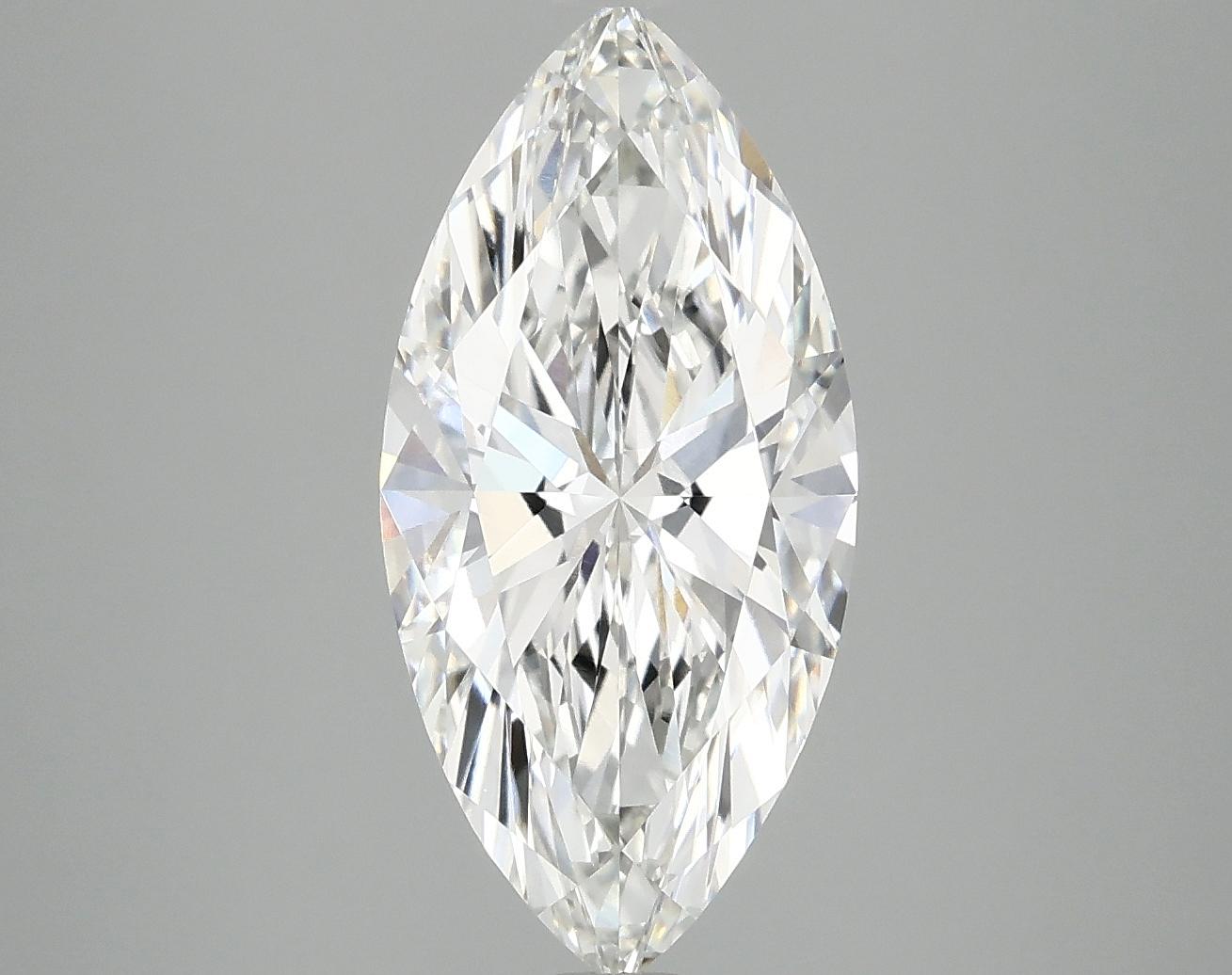 3.03 Carat Marquise Shaped Excellent Cut VVS2 IGI Certified Lab Grown Diamond