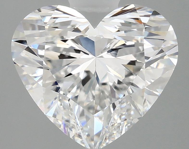 2.98 Carat Heart Shaped Ideal Cut VVS2 IGI Certified Lab Grown Diamond