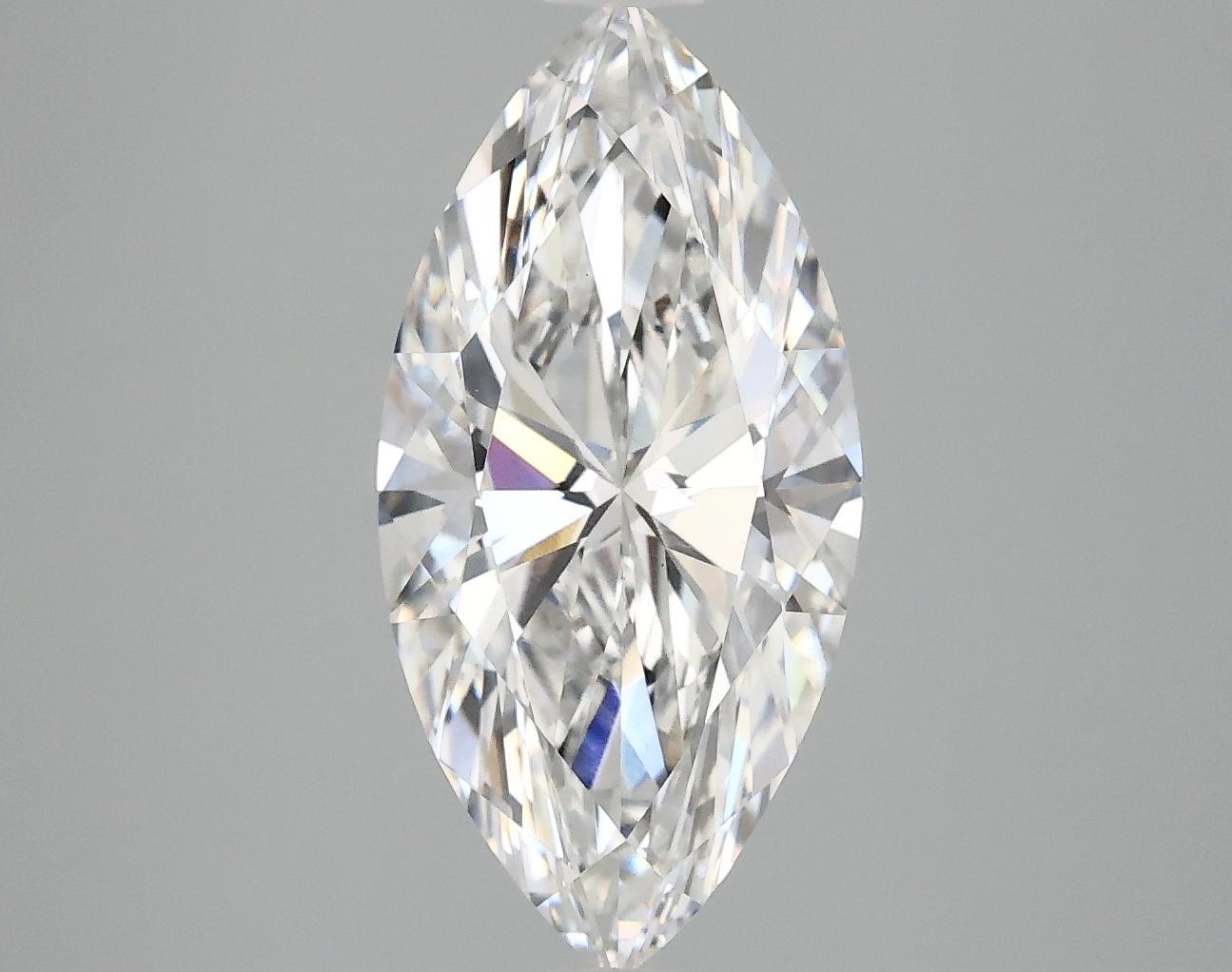 3.09 Carat Marquise Shaped Ideal Cut VVS2 IGI Certified Lab Grown Diamond