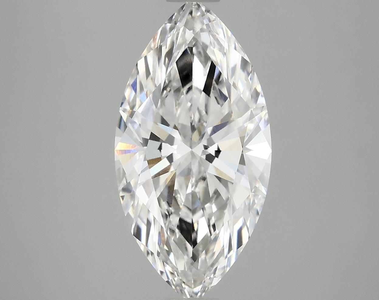 3.03 Carat Marquise Shaped Ideal Cut VVS2 IGI Certified Lab Grown Diamond