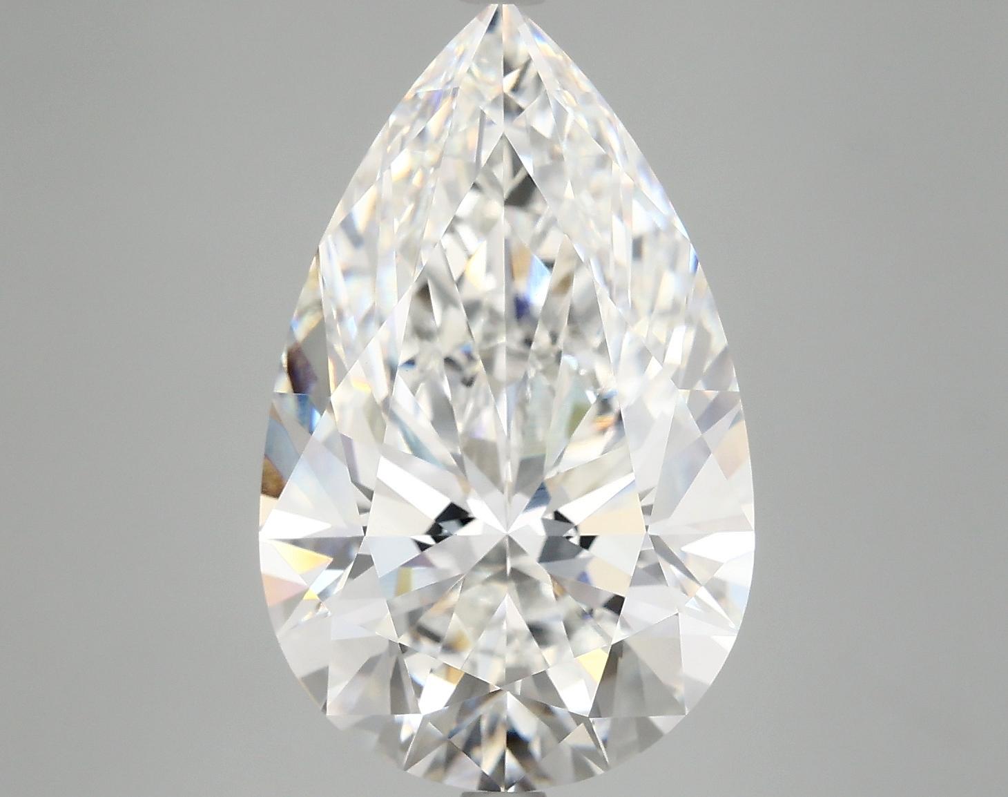 7.2 Carat Pear Shaped Ideal Cut VVS2 IGI Certified Lab Grown Diamond