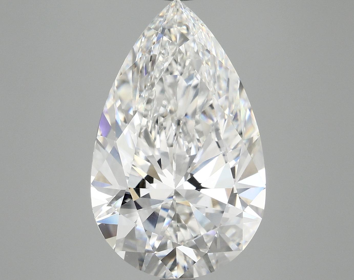 6.22 Carat Pear Shaped Ideal Cut VVS2 IGI Certified Lab Grown Diamond