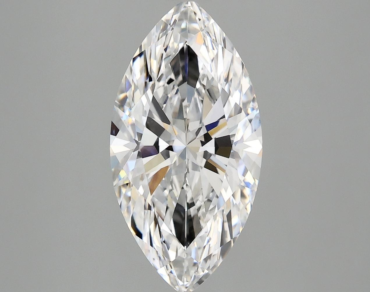 3.05 Carat Marquise Shaped Ideal Cut VVS2 IGI Certified Lab Grown Diamond