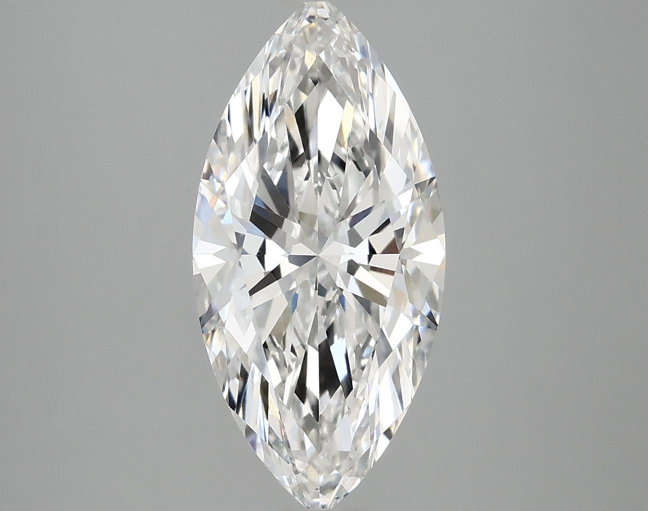 3.03 Carat Marquise Shaped Excellent Cut VVS2 IGI Certified Lab Grown Diamond