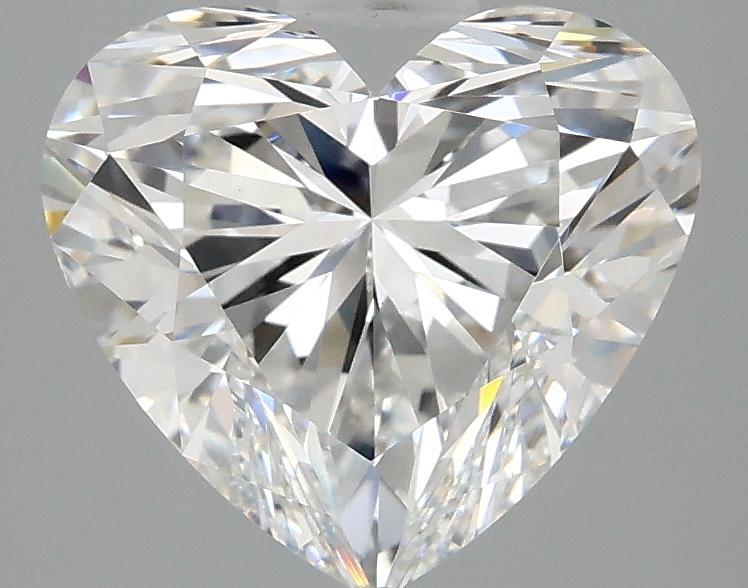 3.05 Carat Heart Shaped Ideal Cut VVS2 IGI Certified Lab Grown Diamond