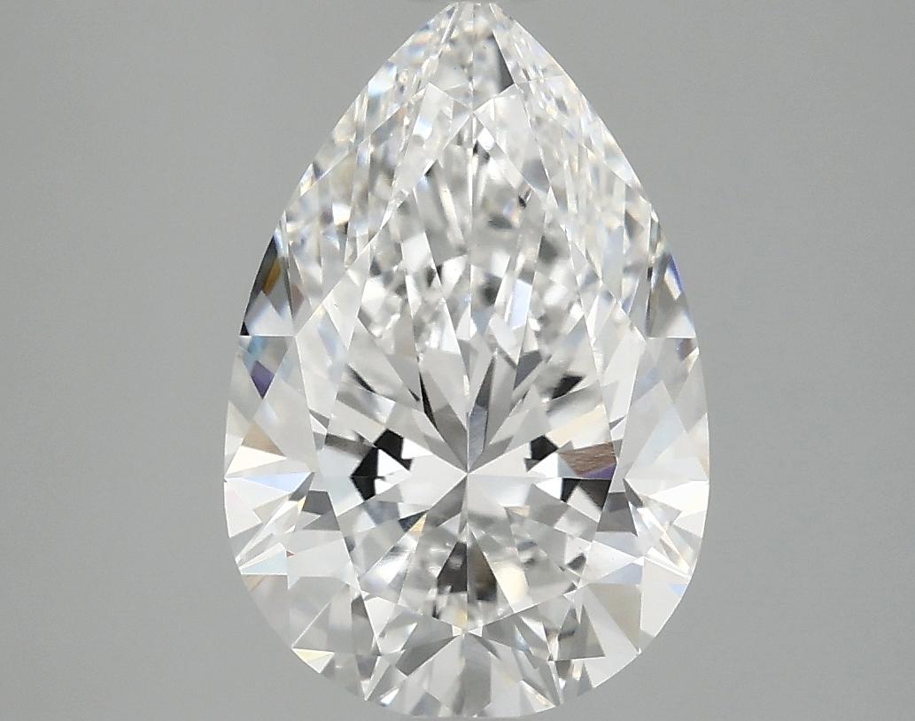 3.05 Carat Pear Shaped Excellent Cut VVS2 IGI Certified Lab Grown Diamond