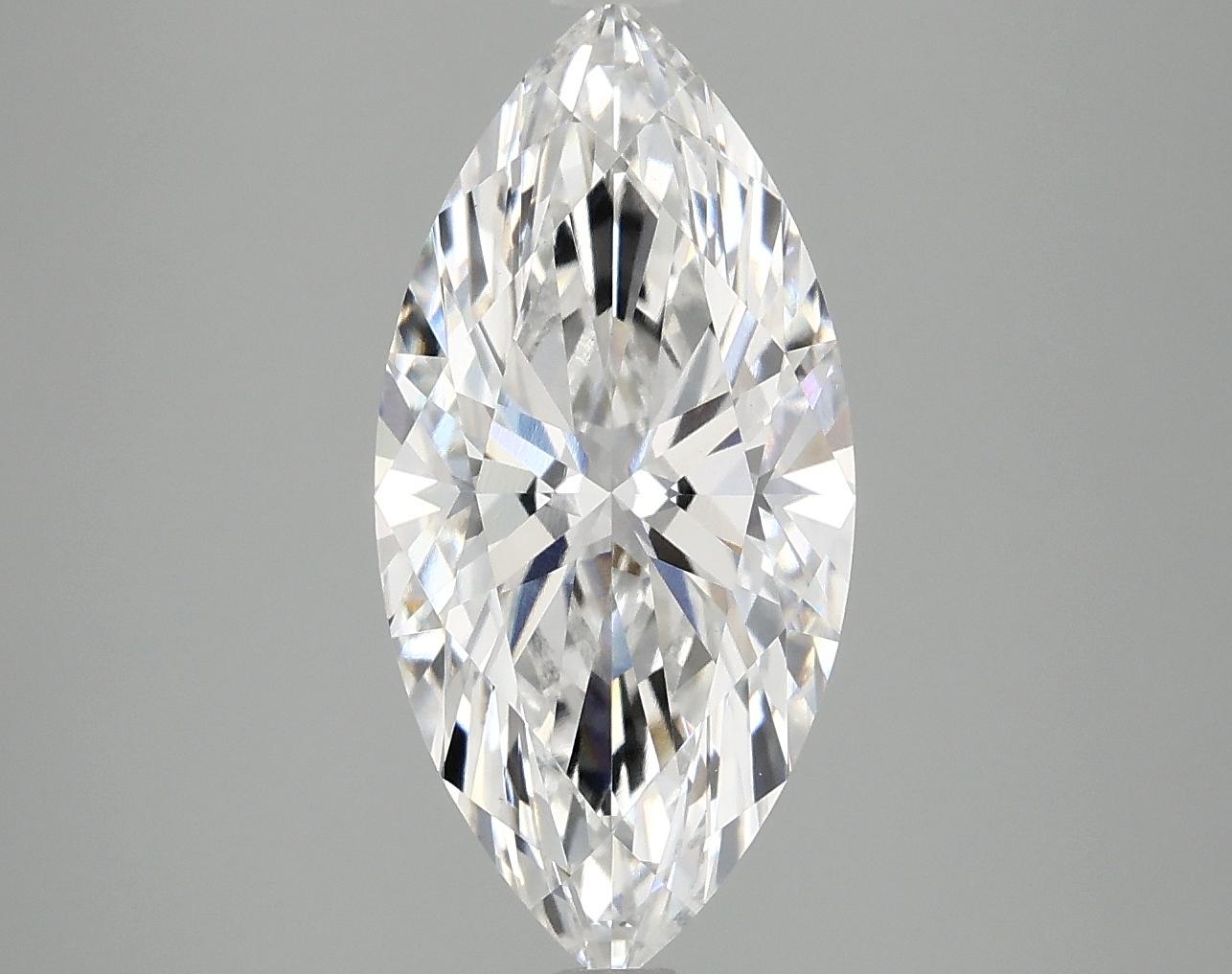 3.08 Carat Marquise Shaped Excellent Cut VVS2 IGI Certified Lab Grown Diamond