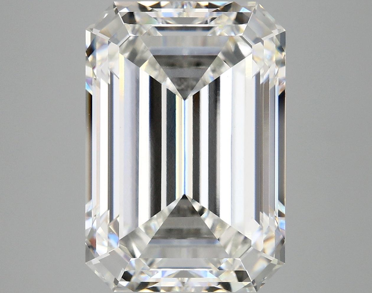 10.1 Carat Emerald Shaped Ideal Cut VVS2 IGI Certified Lab Grown Diamond