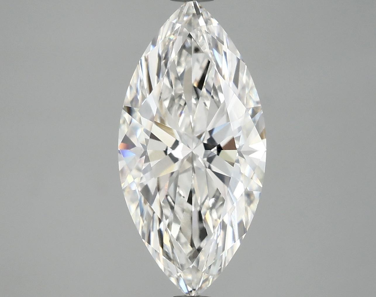 3.05 Carat Marquise Shaped Ideal Cut VVS2 IGI Certified Lab Grown Diamond