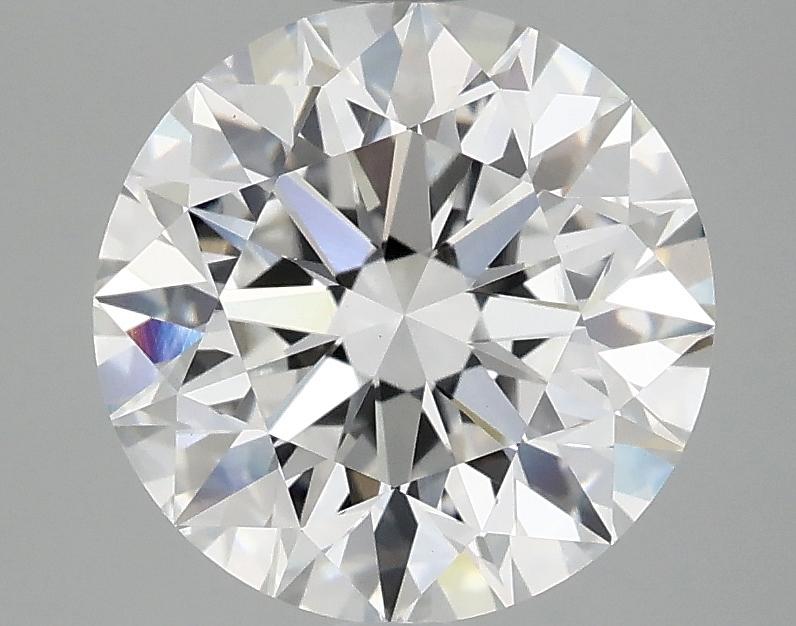 3.08 Carat Round Shaped Excellent Cut VVS2 IGI Certified Lab Grown Diamond
