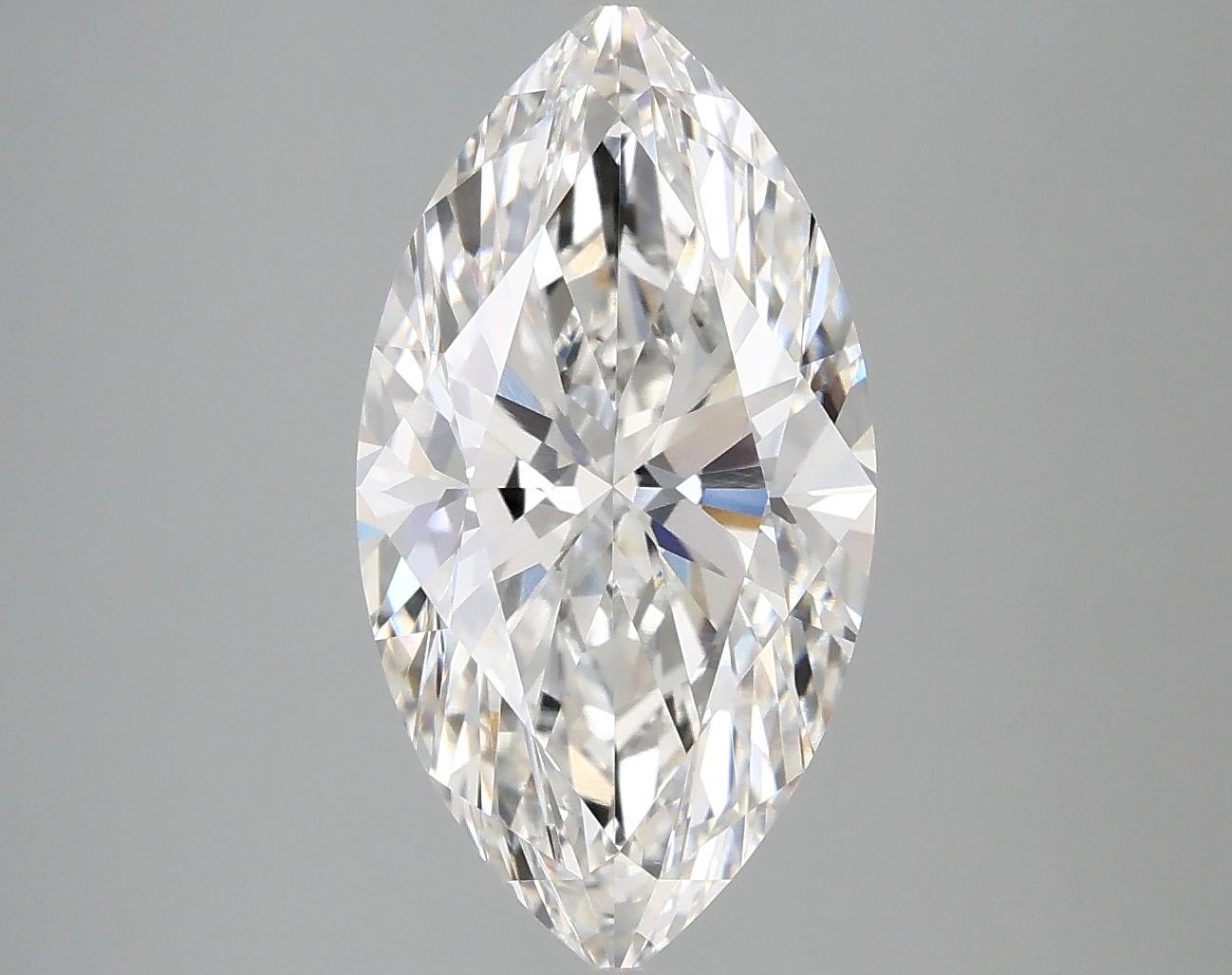 3.48 Carat Marquise Shaped Excellent Cut VVS2 IGI Certified Lab Grown Diamond