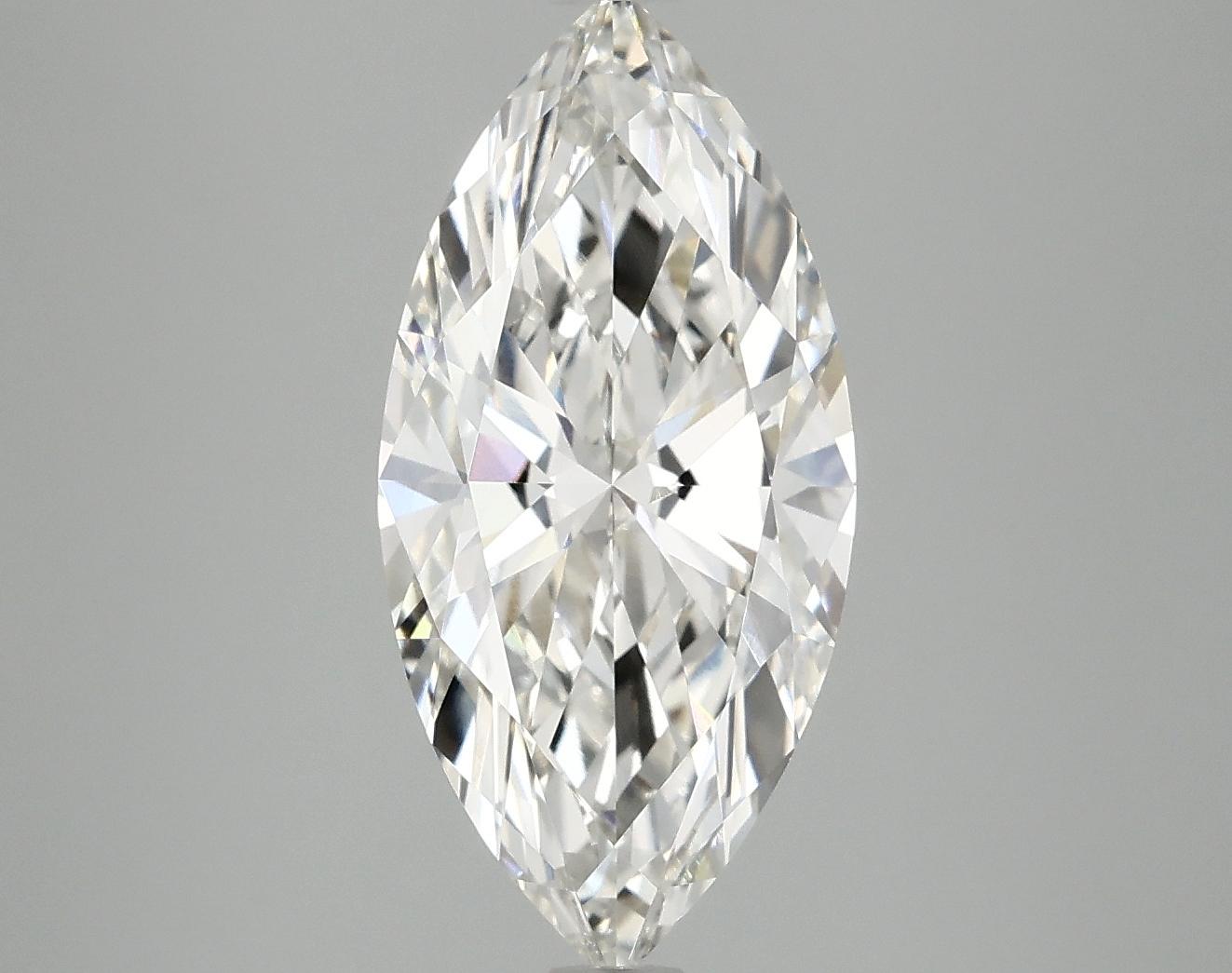 2.98 Carat Marquise Shaped Excellent Cut VVS2 IGI Certified Lab Grown Diamond