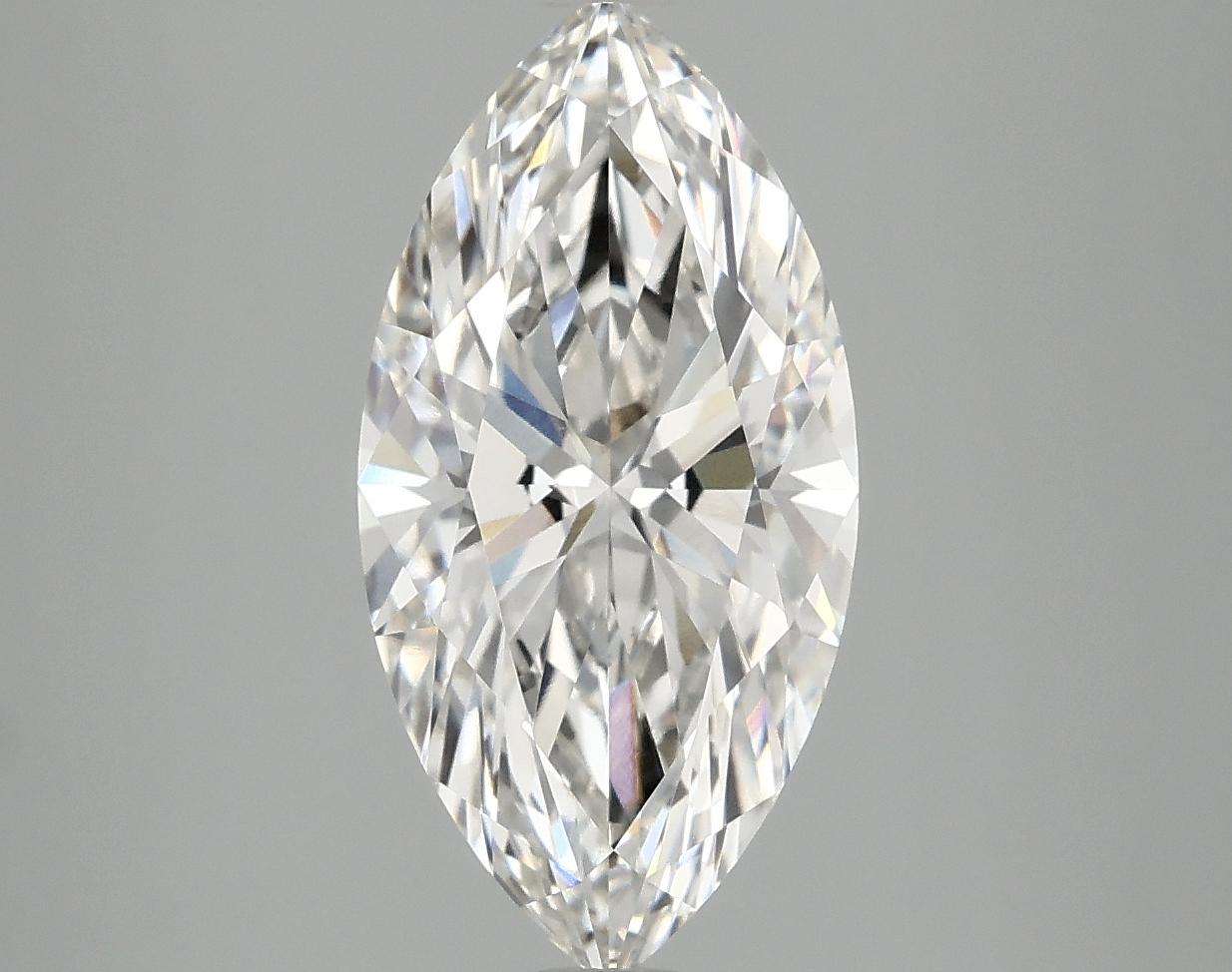 3.02 Carat Marquise Shaped Ideal Cut VVS2 IGI Certified Lab Grown Diamond