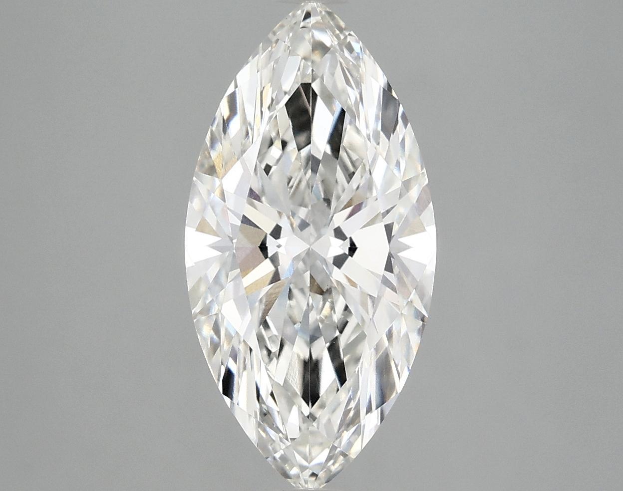 2.83 Carat Marquise Shaped Ideal Cut VVS2 IGI Certified Lab Grown Diamond