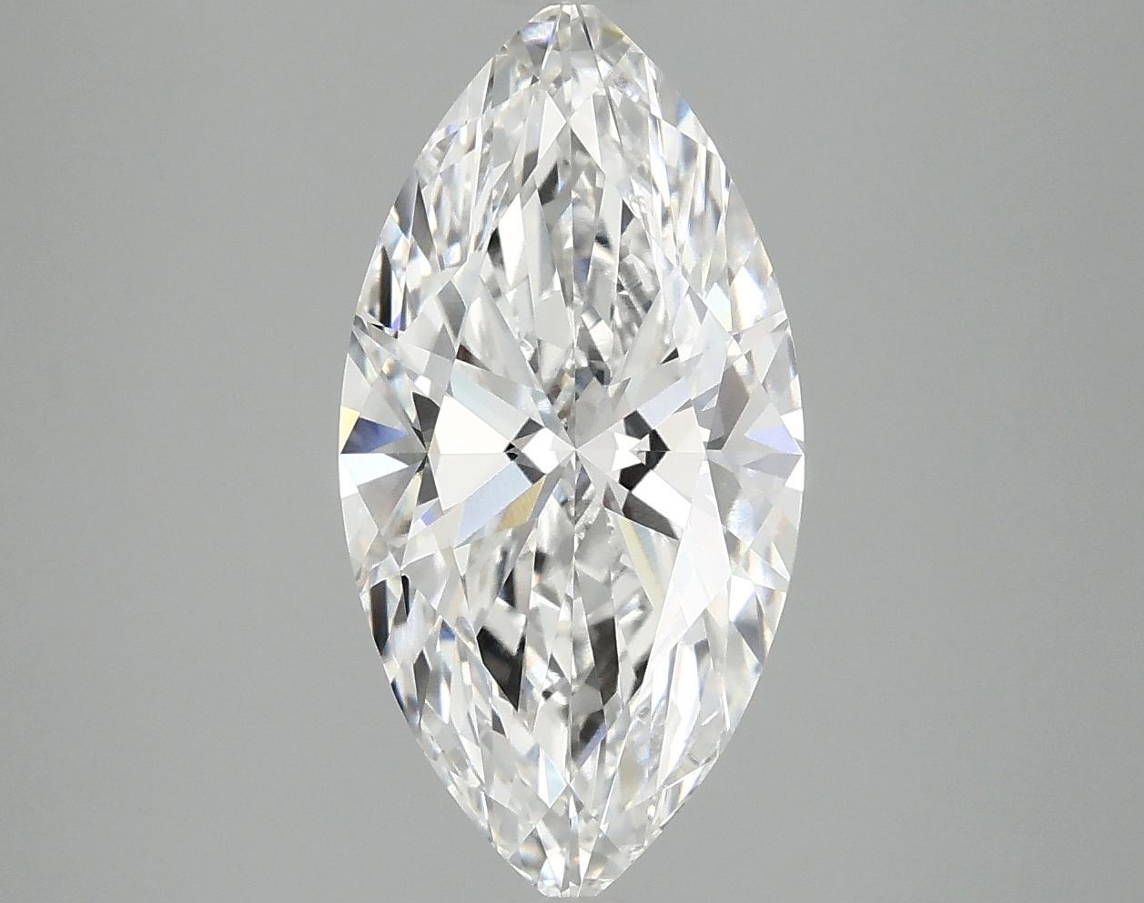 3.07 Carat Marquise Shaped Ideal Cut VVS2 IGI Certified Lab Grown Diamond