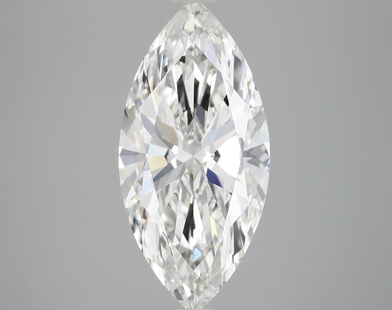 3.02 Carat Marquise Shaped Excellent Cut VVS1 IGI Certified Lab Grown Diamond