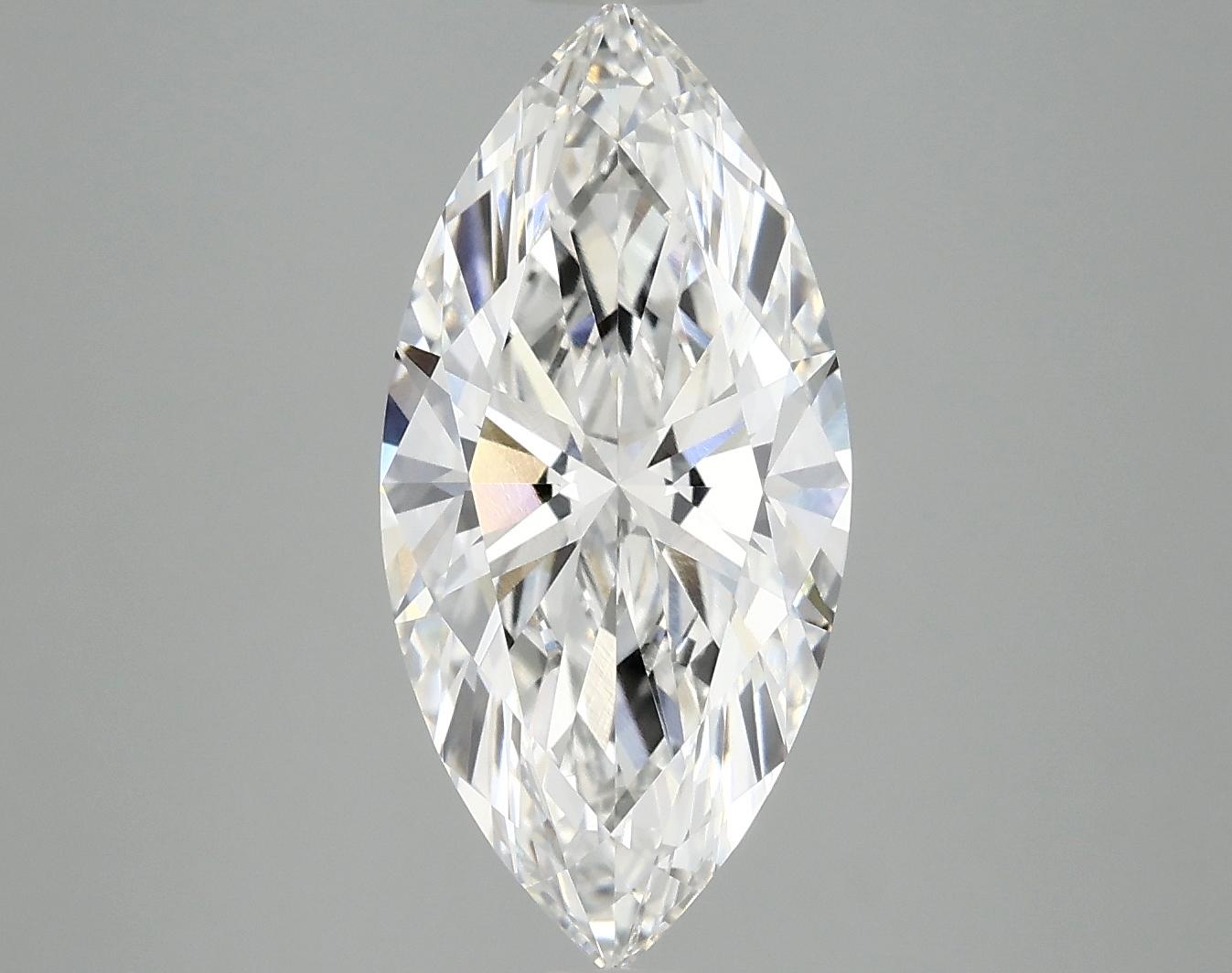 3.06 Carat Marquise Shaped Excellent Cut VVS2 IGI Certified Lab Grown Diamond