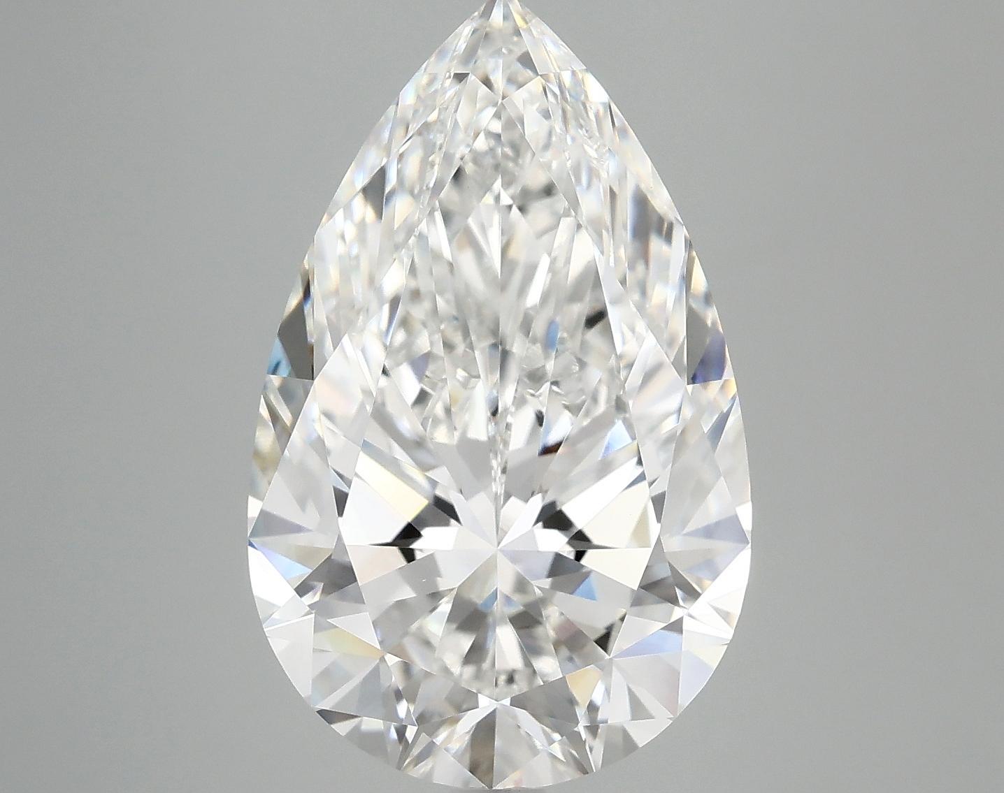 7.12 Carat Pear Shaped Ideal Cut VVS2 IGI Certified Lab Grown Diamond
