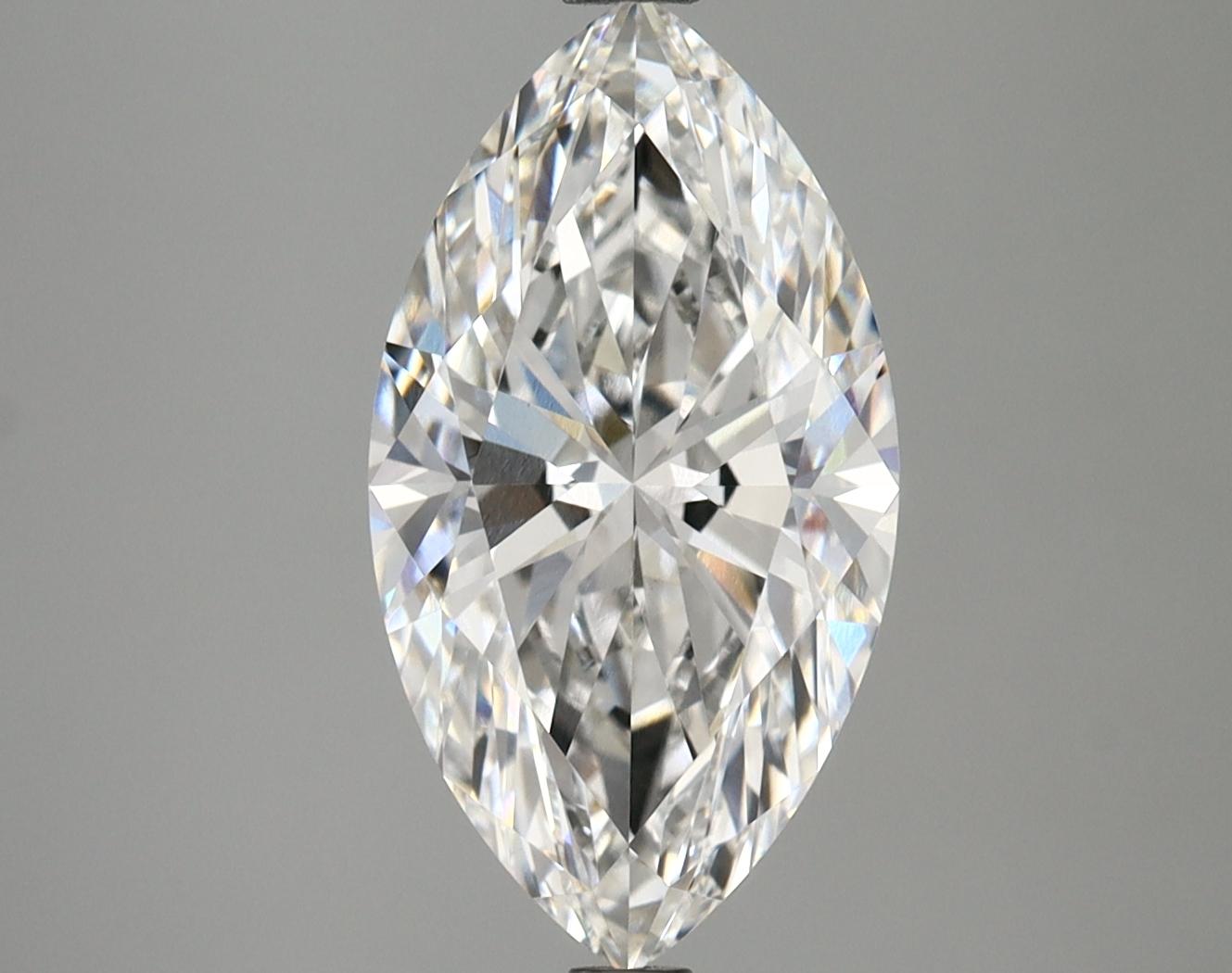 3.1 Carat Marquise Shaped Excellent Cut VVS2 IGI Certified Lab Grown Diamond