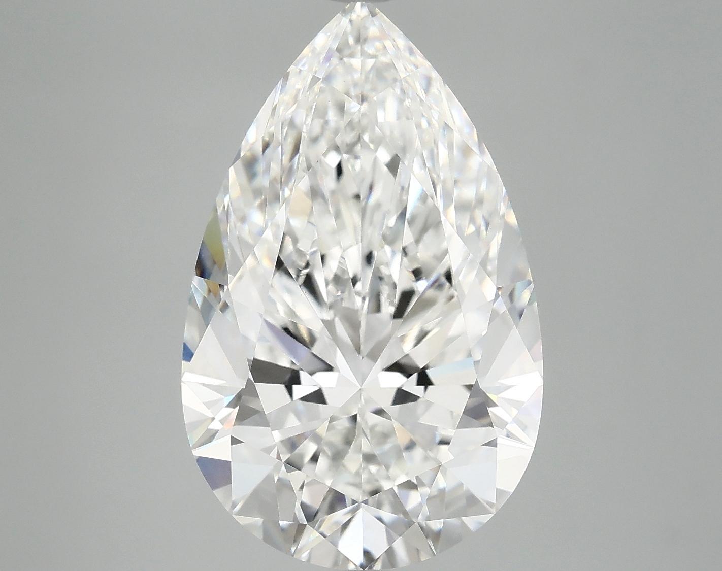 7.02 Carat Pear Shaped Ideal Cut VVS2 IGI Certified Lab Grown Diamond