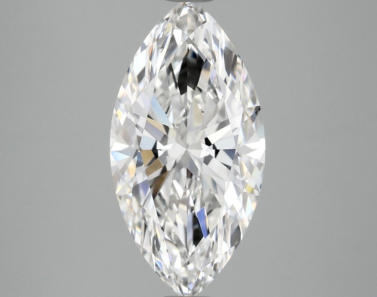 3.06 Carat Marquise Shaped Ideal Cut VVS2 IGI Certified Lab Grown Diamond