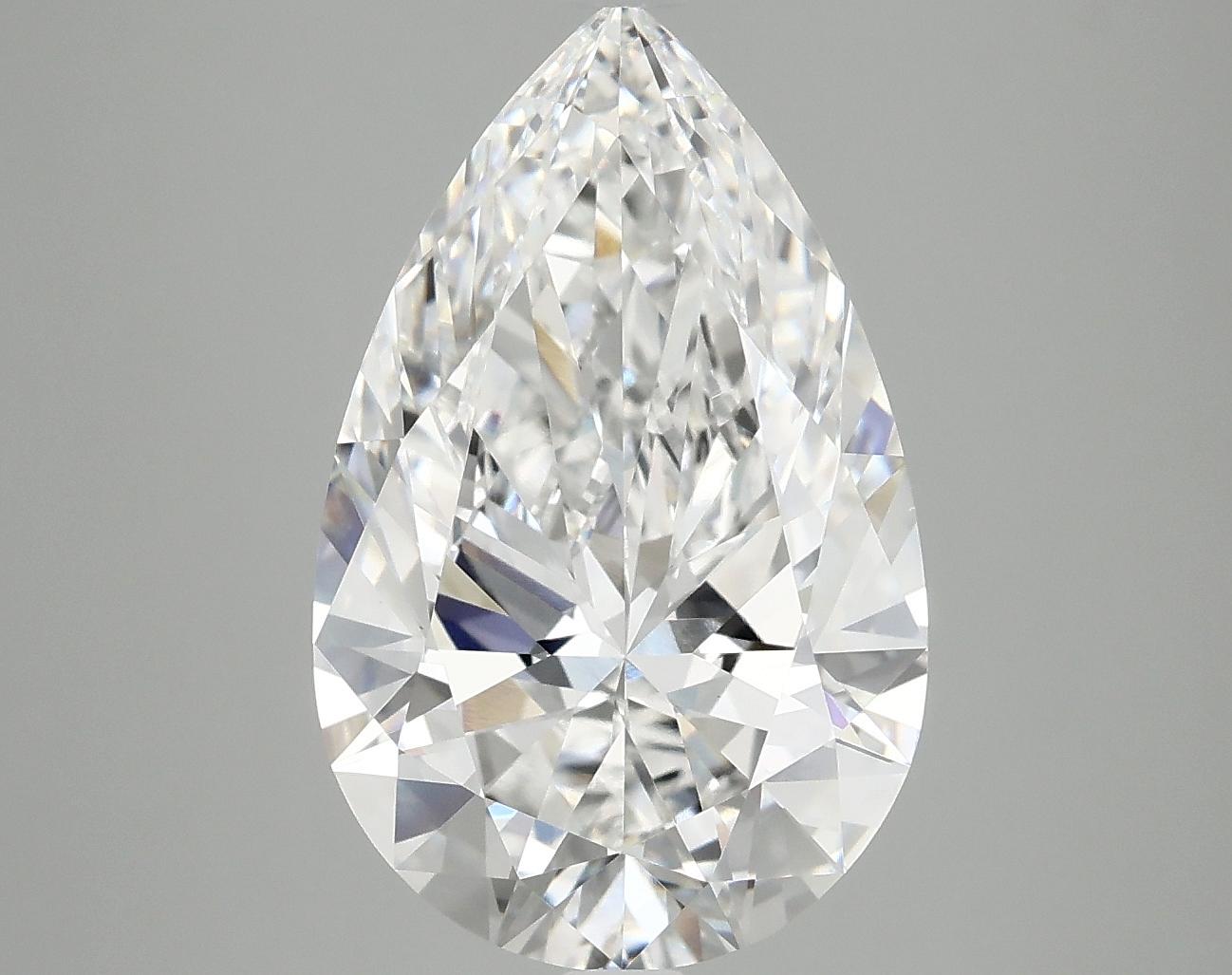 5.07 Carat Pear Shaped Ideal Cut VVS2 IGI Certified Lab Grown Diamond