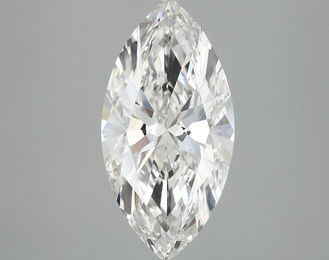 2.98 Carat Marquise Shaped Ideal Cut VVS2 IGI Certified Lab Grown Diamond