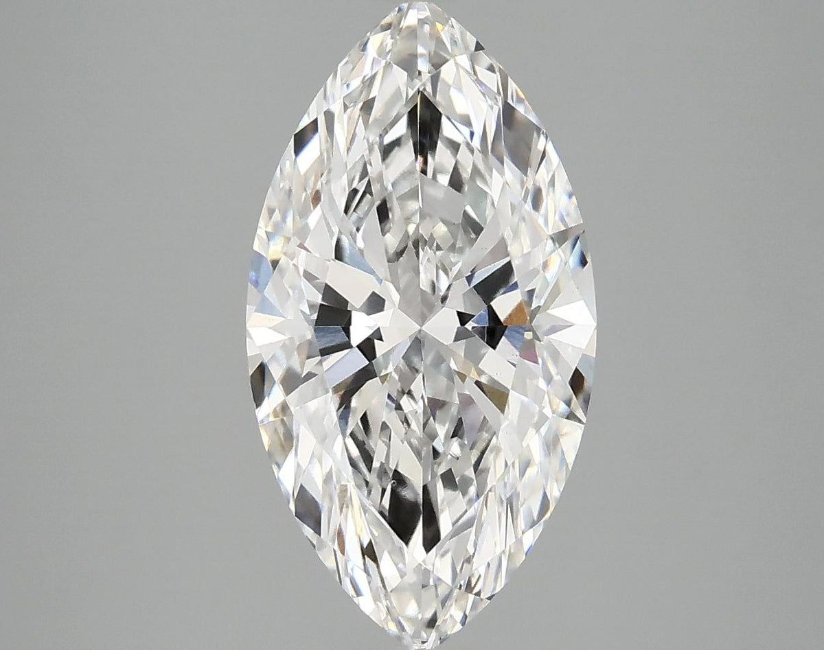 3.03 Carat Marquise Shaped Excellent Cut VVS2 IGI Certified Lab Grown Diamond