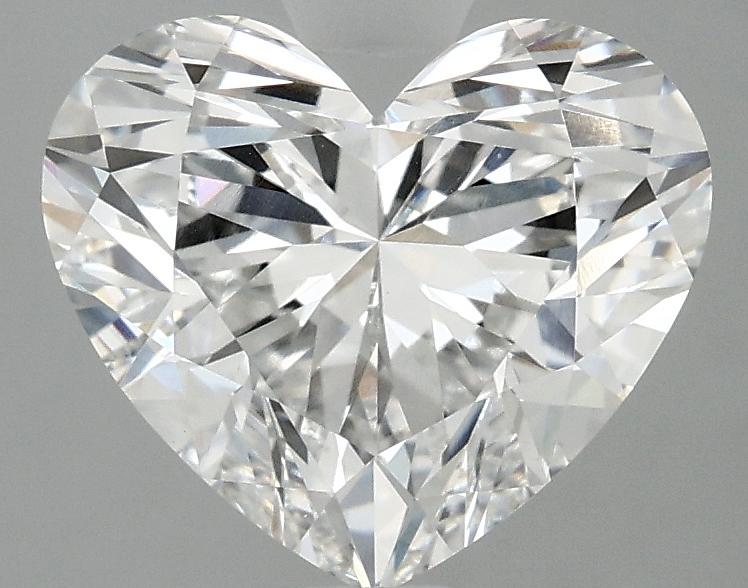 2.97 Carat Heart Shaped Ideal Cut VVS2 IGI Certified Lab Grown Diamond