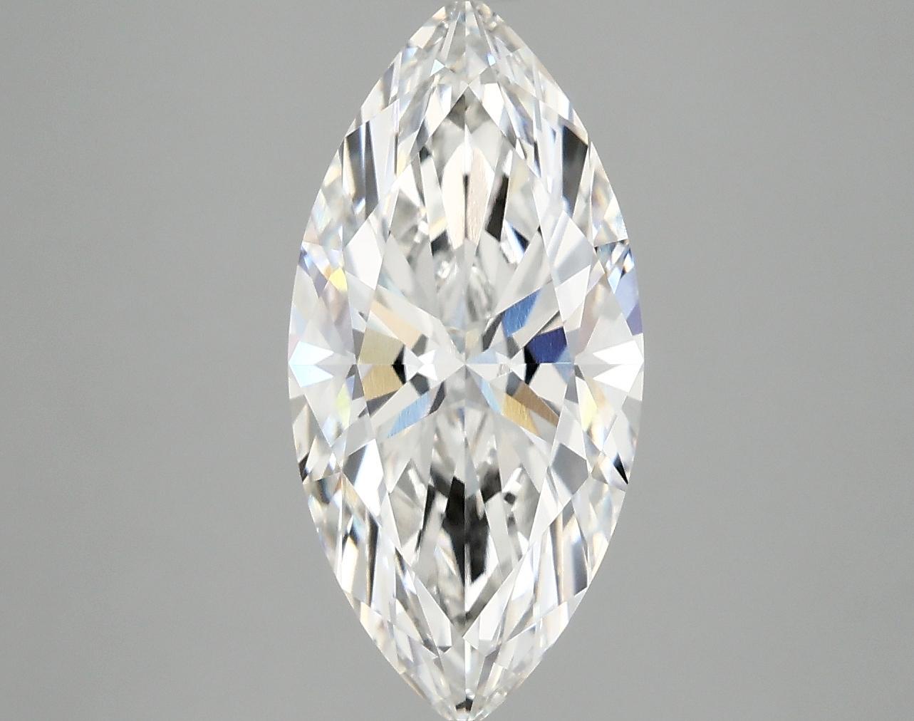 3.09 Carat Marquise Shaped Excellent Cut VVS2 IGI Certified Lab Grown Diamond