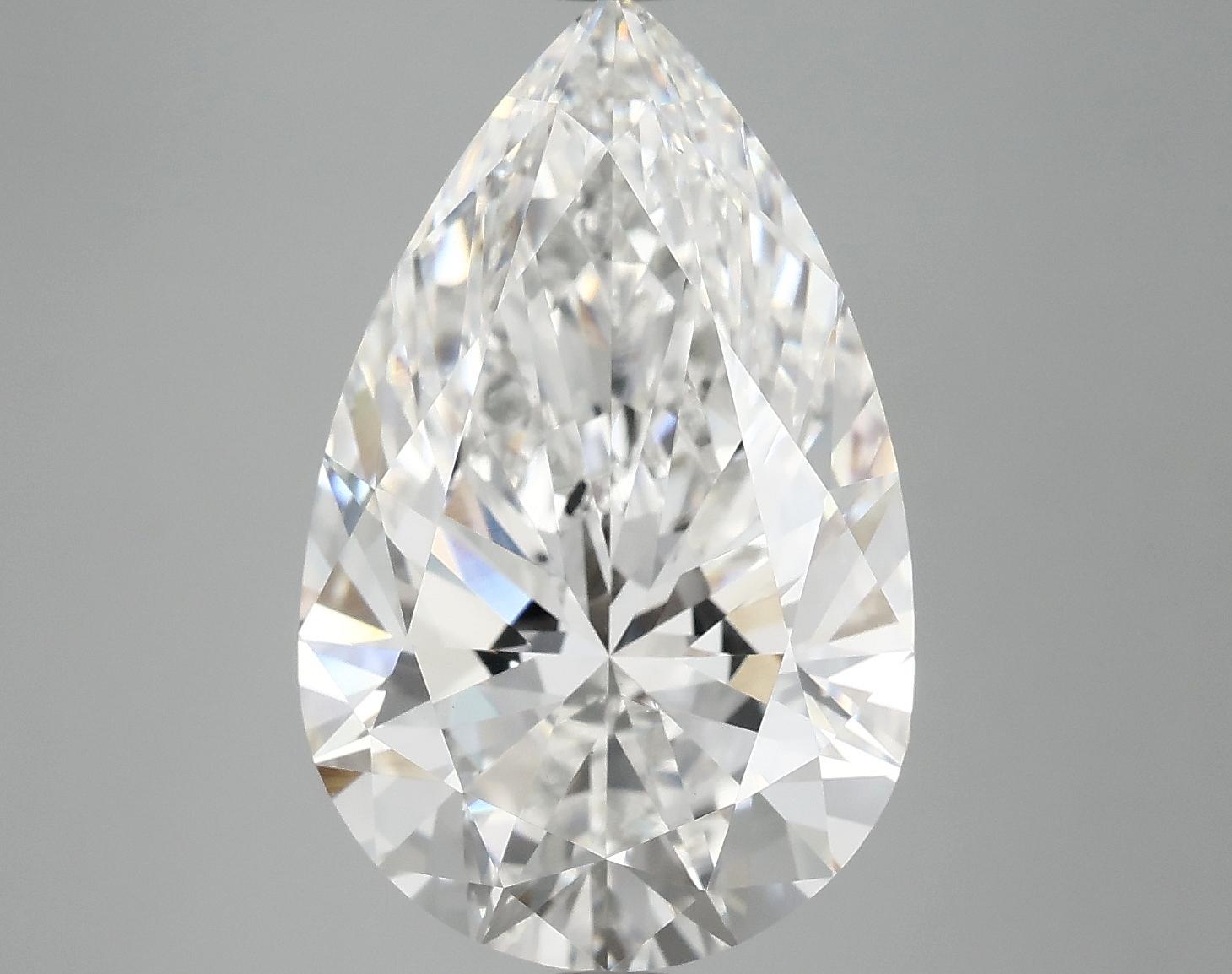 7.01 Carat Pear Shaped Ideal Cut VVS2 IGI Certified Lab Grown Diamond