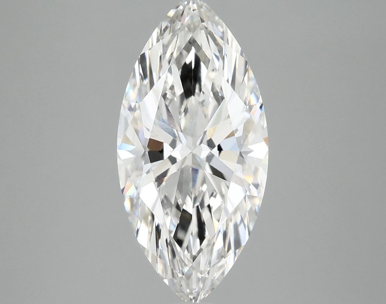 2.98 Carat Marquise Shaped Excellent Cut VVS2 IGI Certified Lab Grown Diamond