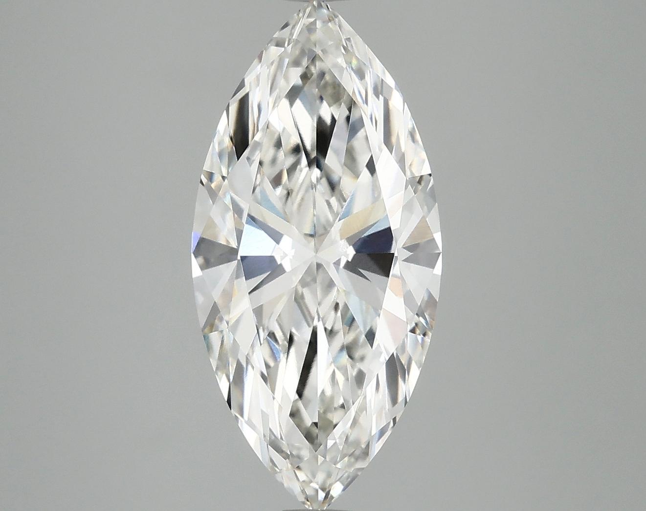 3.02 Carat Marquise Shaped Excellent Cut VVS2 IGI Certified Lab Grown Diamond