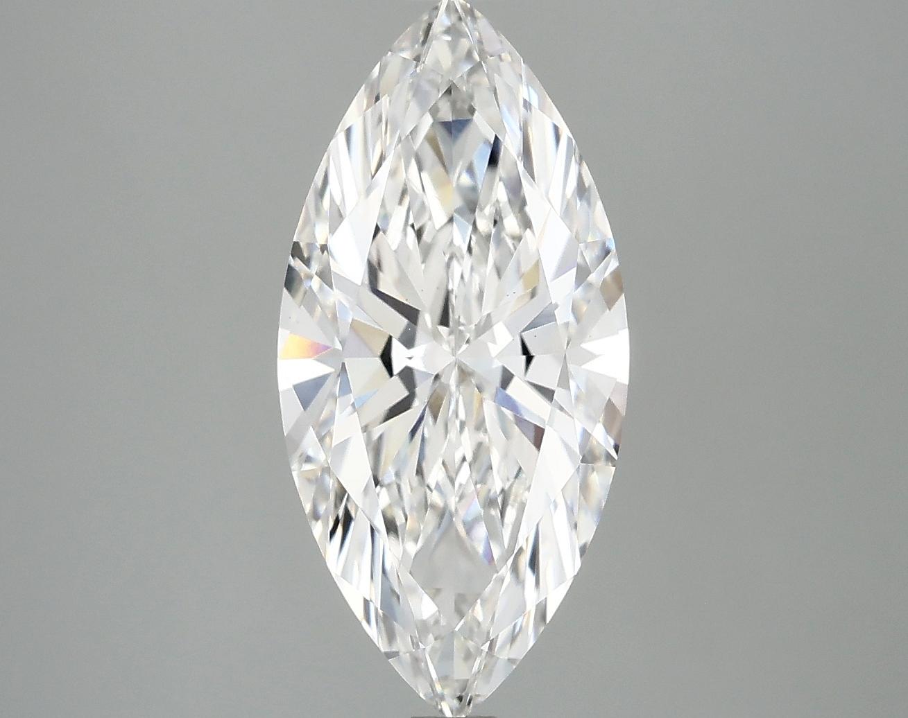 2.97 Carat Marquise Shaped Excellent Cut VS1 IGI Certified Lab Grown Diamond