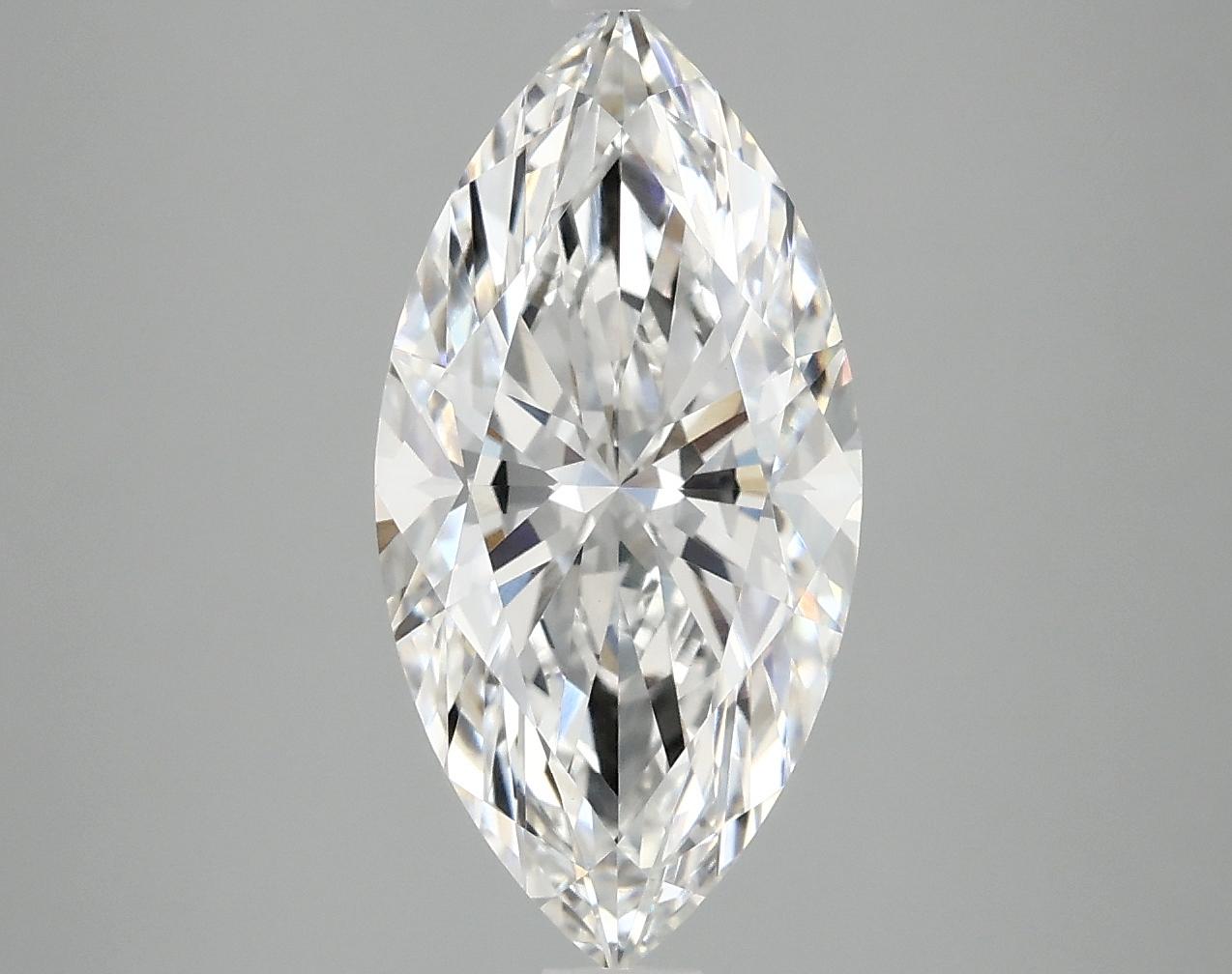3.06 Carat Marquise Shaped Ideal Cut VVS2 IGI Certified Lab Grown Diamond