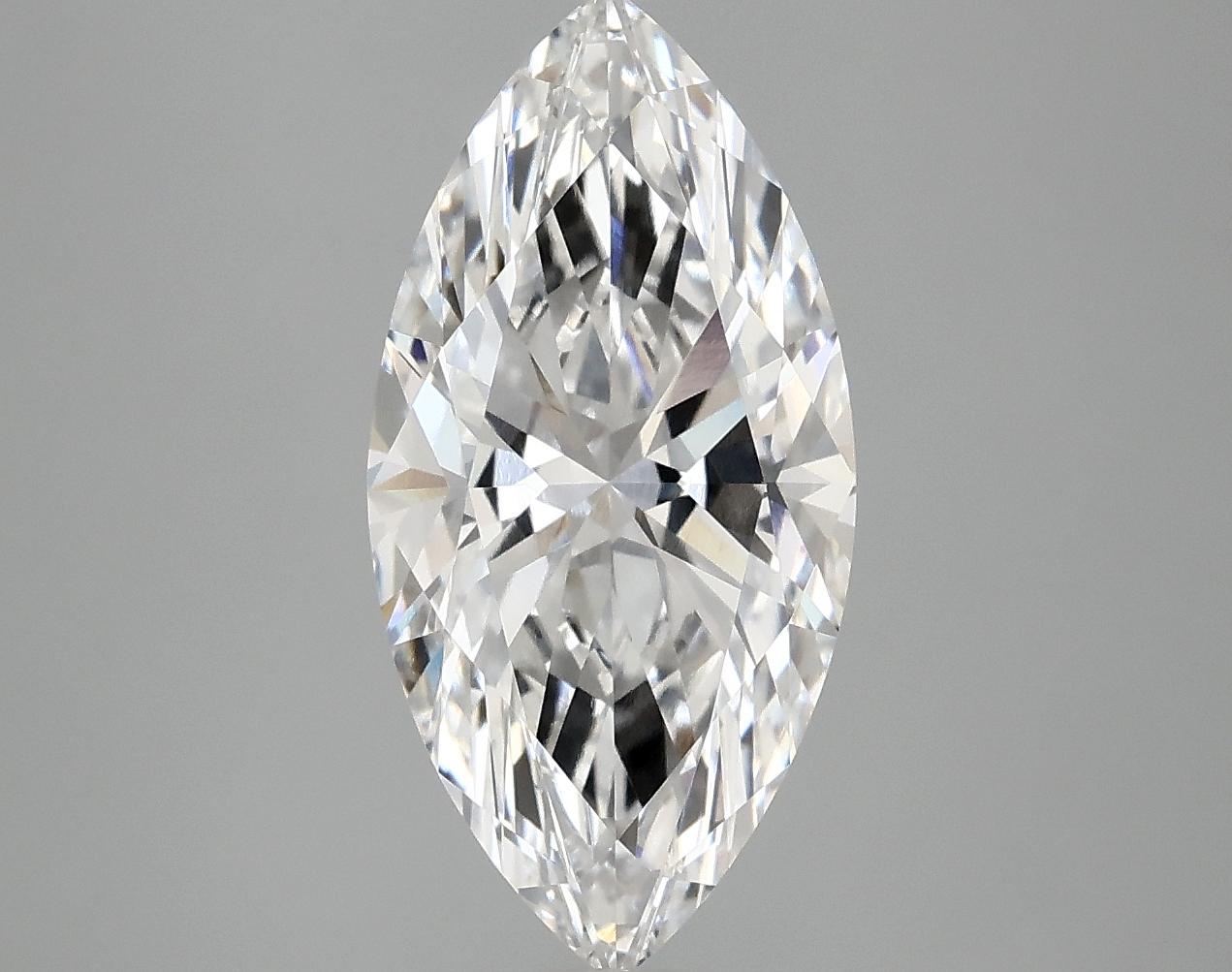 3.07 Carat Marquise Shaped Ideal Cut VVS2 IGI Certified Lab Grown Diamond