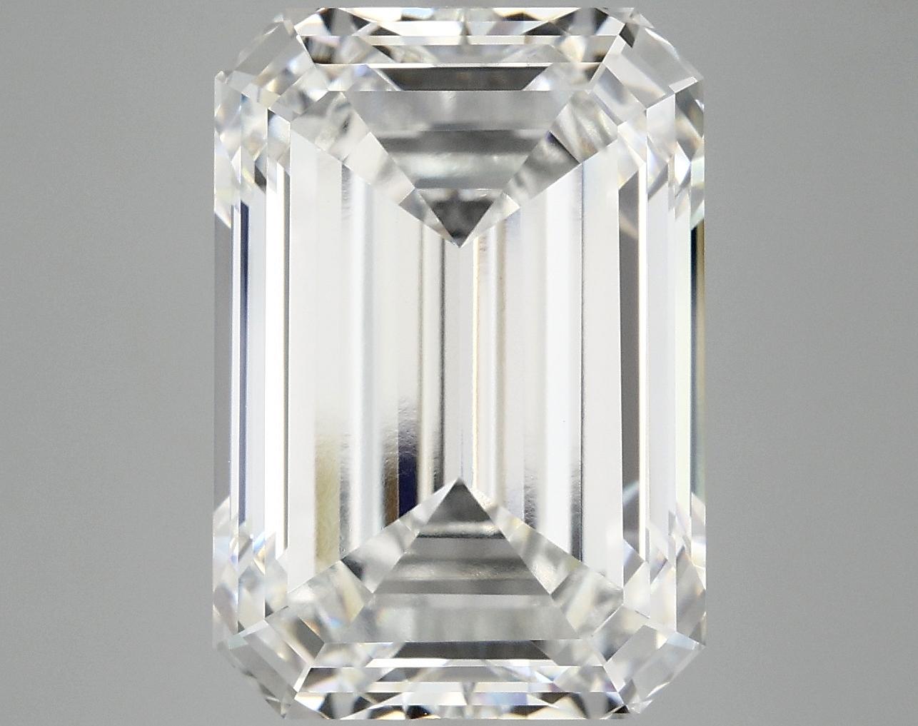 10.25 Carat Emerald Shaped Ideal Cut VVS2 IGI Certified Lab Grown Diamond