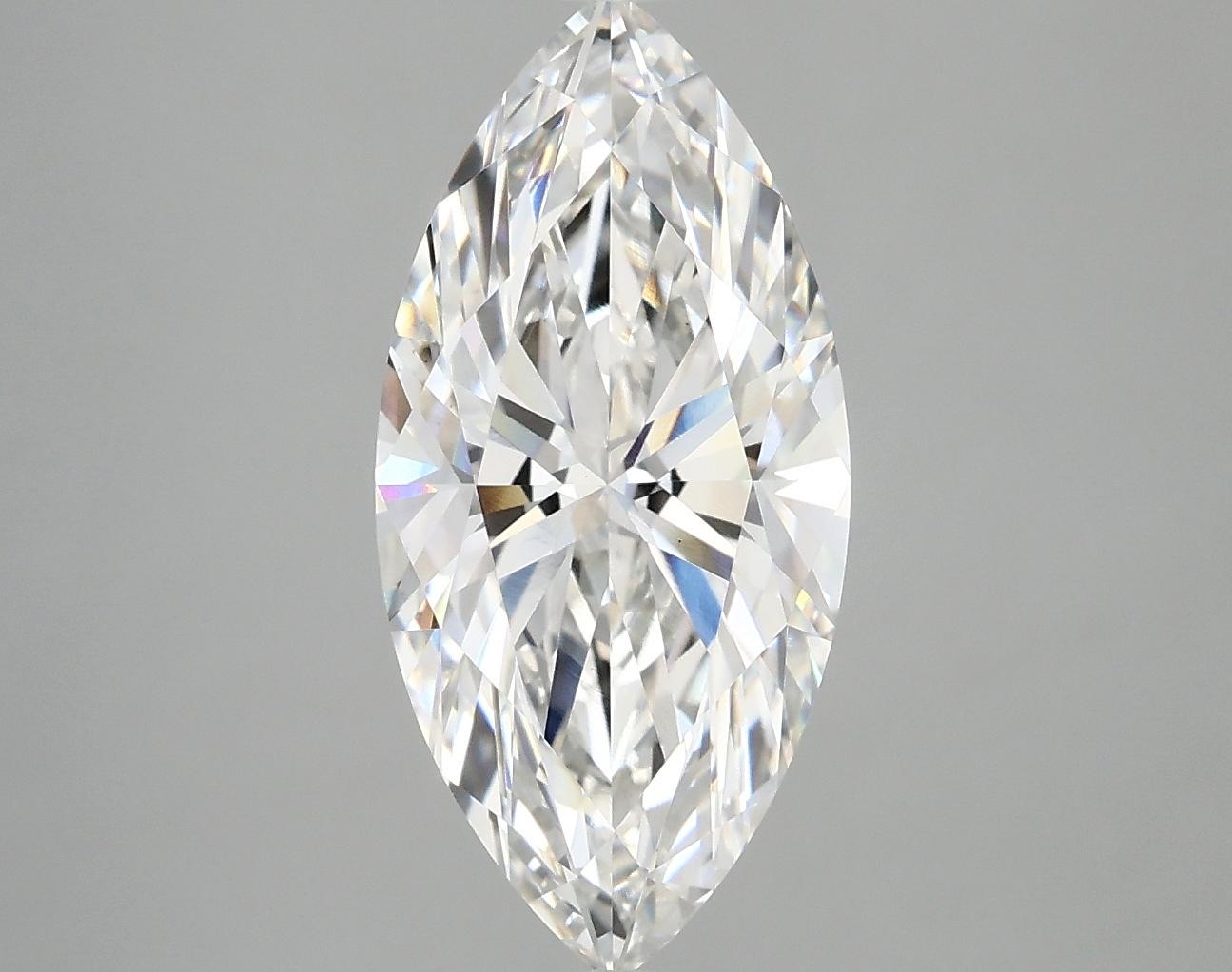 3.02 Carat Marquise Shaped Excellent Cut VS1 IGI Certified Lab Grown Diamond