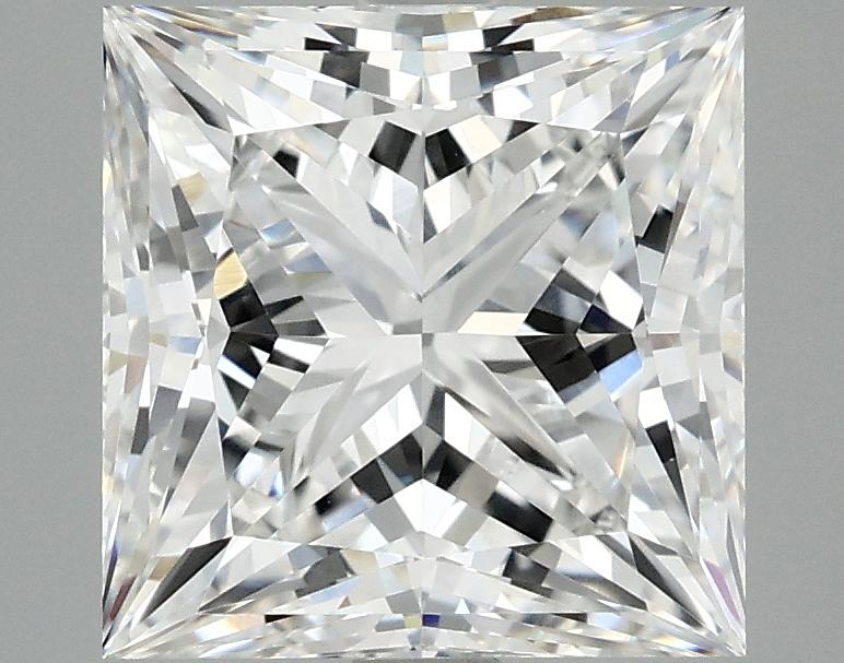 4.19 Carat Princess Shaped Ideal Cut VVS2 IGI Certified Lab Grown Diamond