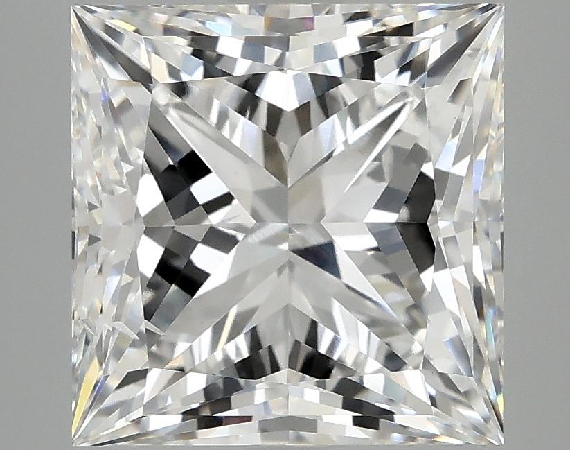 5.02 Carat Princess Shaped Ideal Cut SI1 IGI Certified Lab Grown Diamond