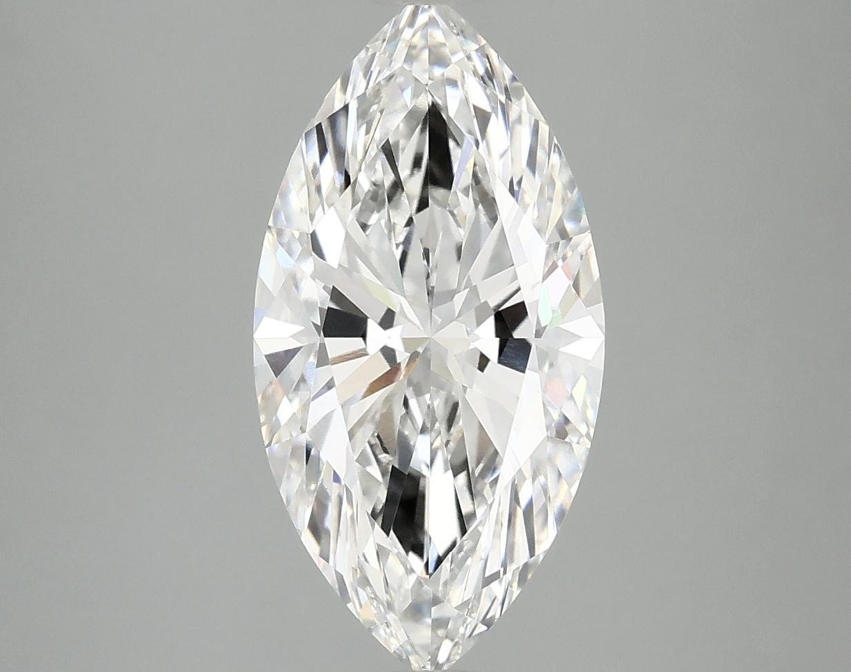 3.09 Carat Marquise Shaped Ideal Cut VVS2 IGI Certified Lab Grown Diamond