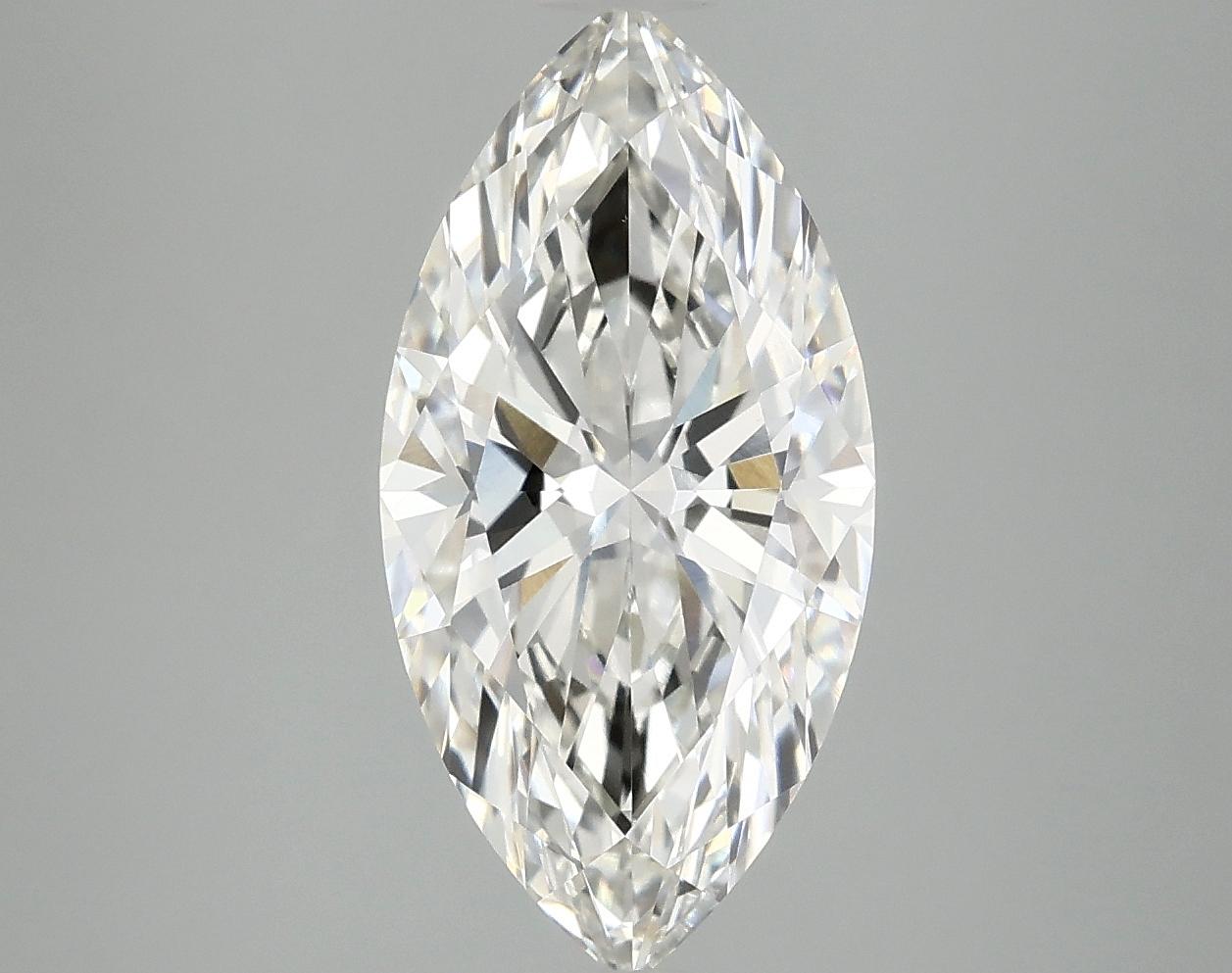 3.06 Carat Marquise Shaped Ideal Cut VVS2 IGI Certified Lab Grown Diamond