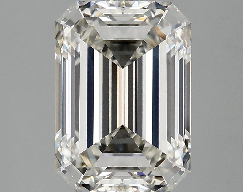 3.09 Carat Emerald Shaped Ideal Cut VVS2 IGI Certified Lab Grown Diamond