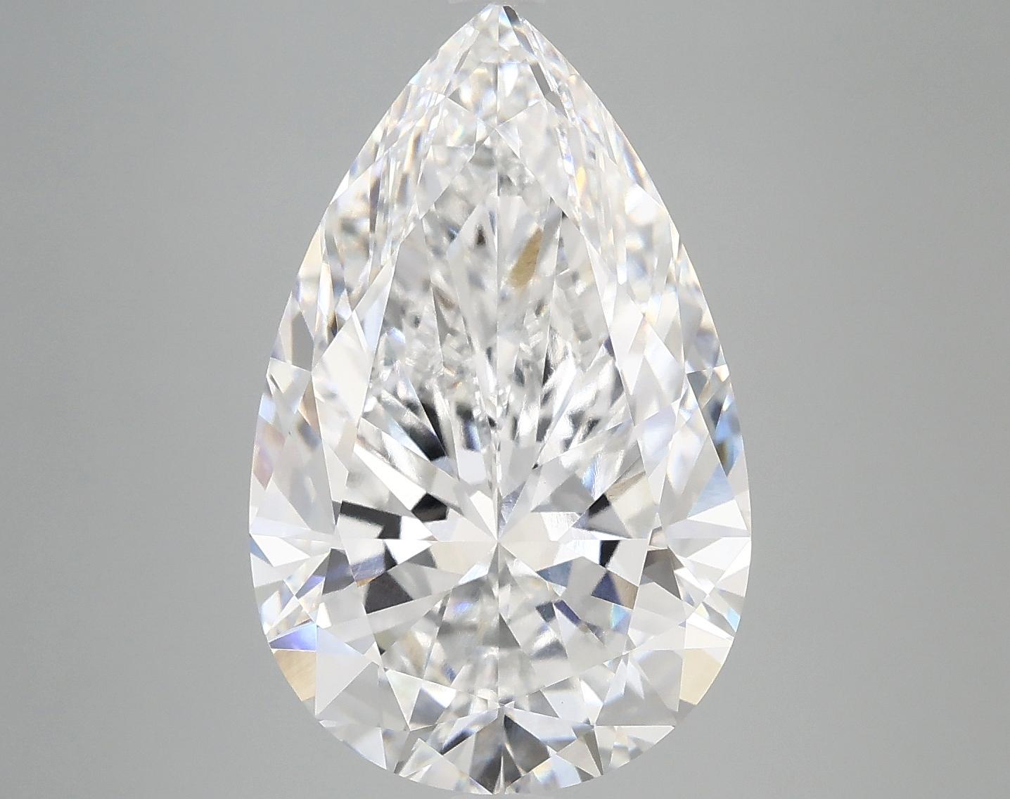 7.04 Carat Pear Shaped Ideal Cut VVS2 IGI Certified Lab Grown Diamond
