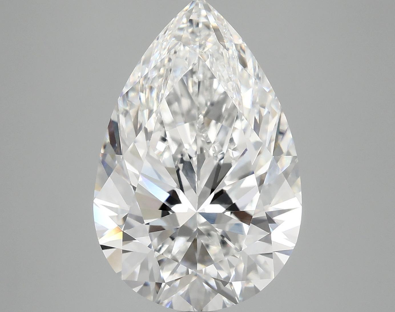 7.06 Carat Pear Shaped Excellent Cut VVS2 IGI Certified Lab Grown Diamond