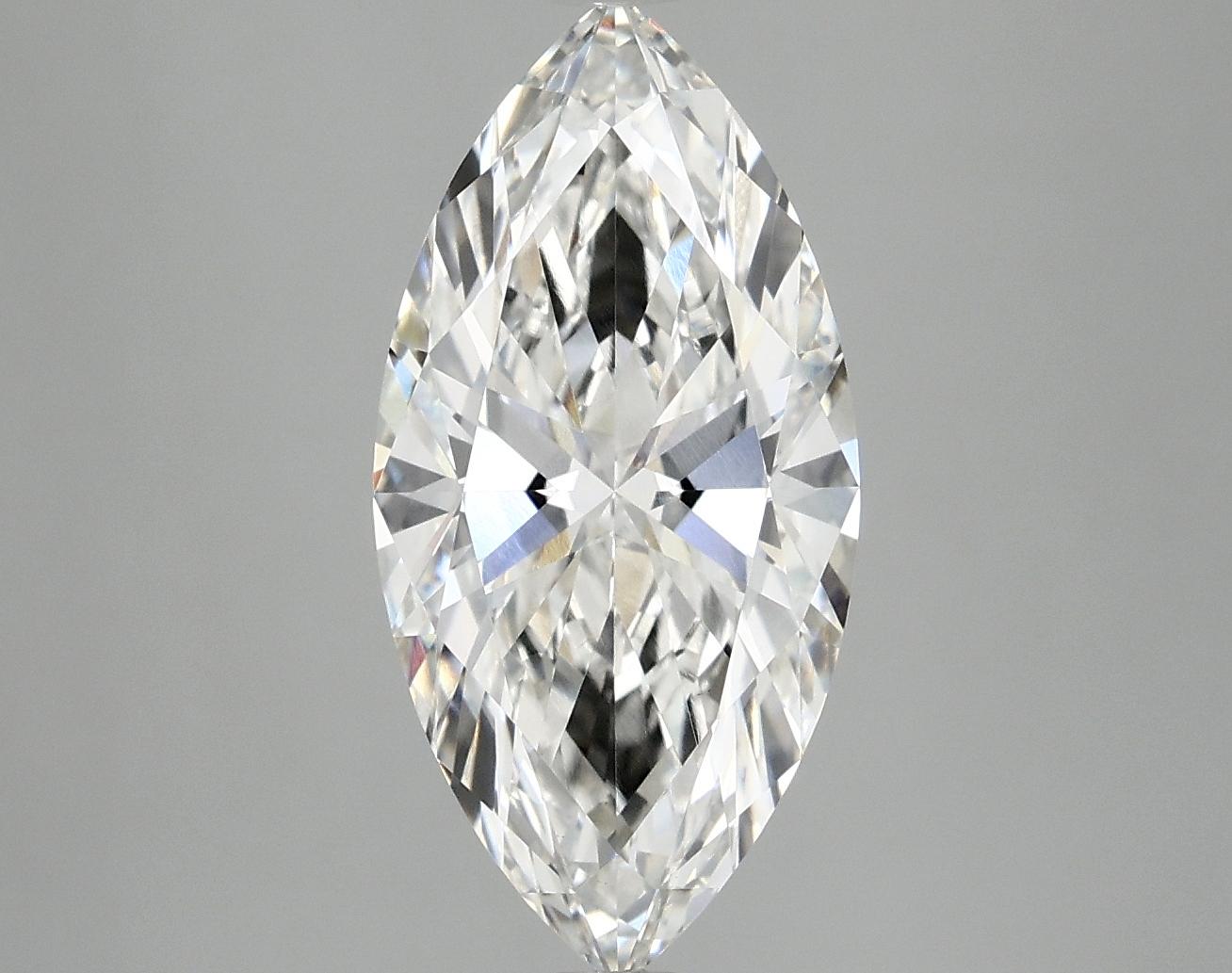 2.99 Carat Marquise Shaped Ideal Cut VVS2 IGI Certified Lab Grown Diamond