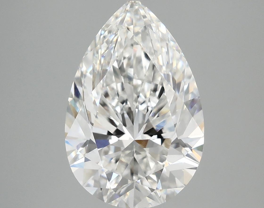 3.98 Carat Pear Shaped Excellent Cut VVS2 IGI Certified Lab Grown Diamond