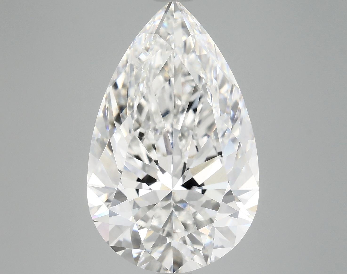 7.2 Carat Pear Shaped Ideal Cut VVS2 IGI Certified Lab Grown Diamond