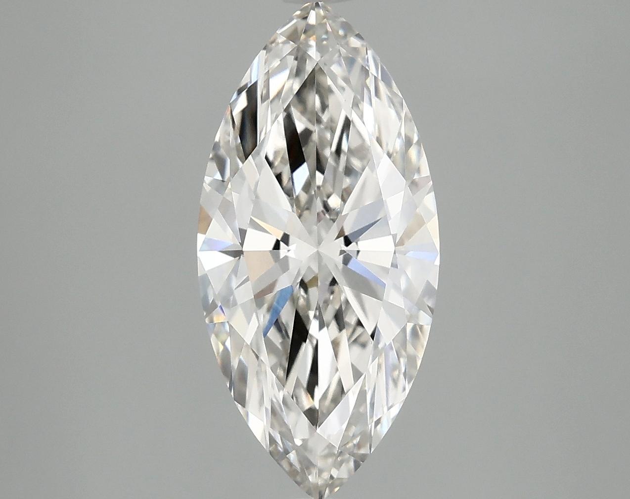 2.97 Carat Marquise Shaped Excellent Cut VVS2 IGI Certified Lab Grown Diamond