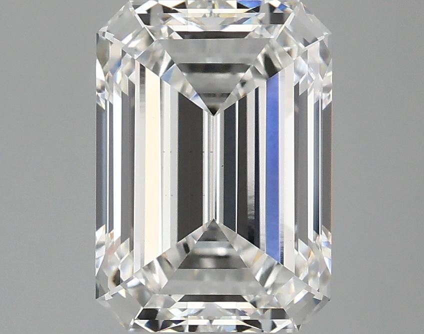 2.87 Carat Emerald Shaped Ideal Cut VVS2 IGI Certified Lab Grown Diamond